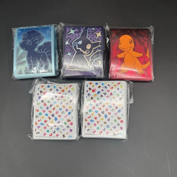 Sealed Pokemon ETB Sleeves 151 Obsidian Flames Silver Tempest & More Lot Of 5 - Picture 1 of 7